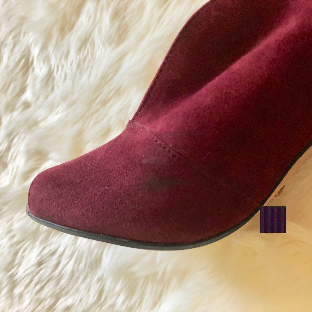 Halogen Suede Pumps - Maroon / Plum - Picture 7 of 8